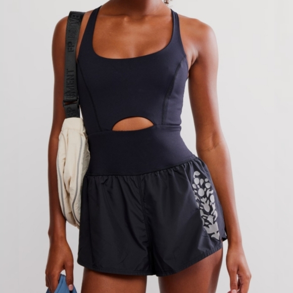 Free People Movement Women's Righteous Reflective Logo Runsie
